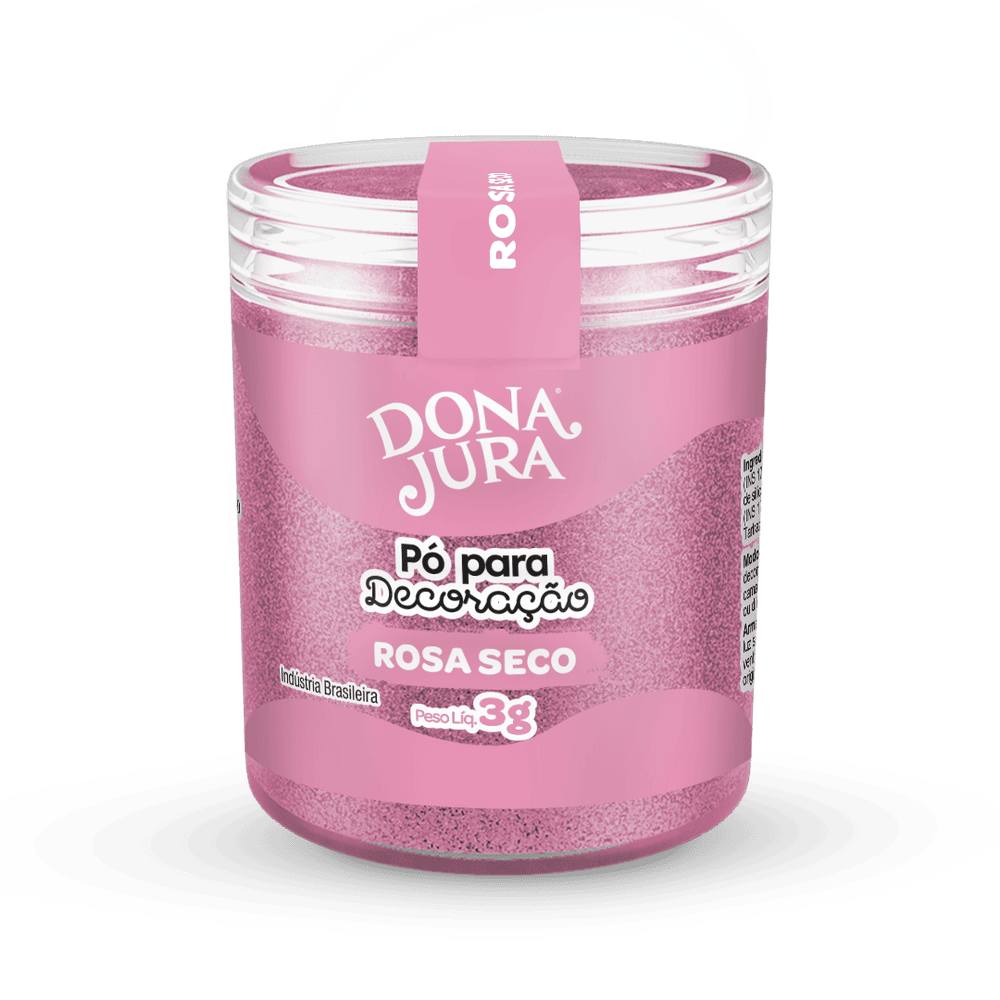 Pó para Decoração Rosa Seco 3g