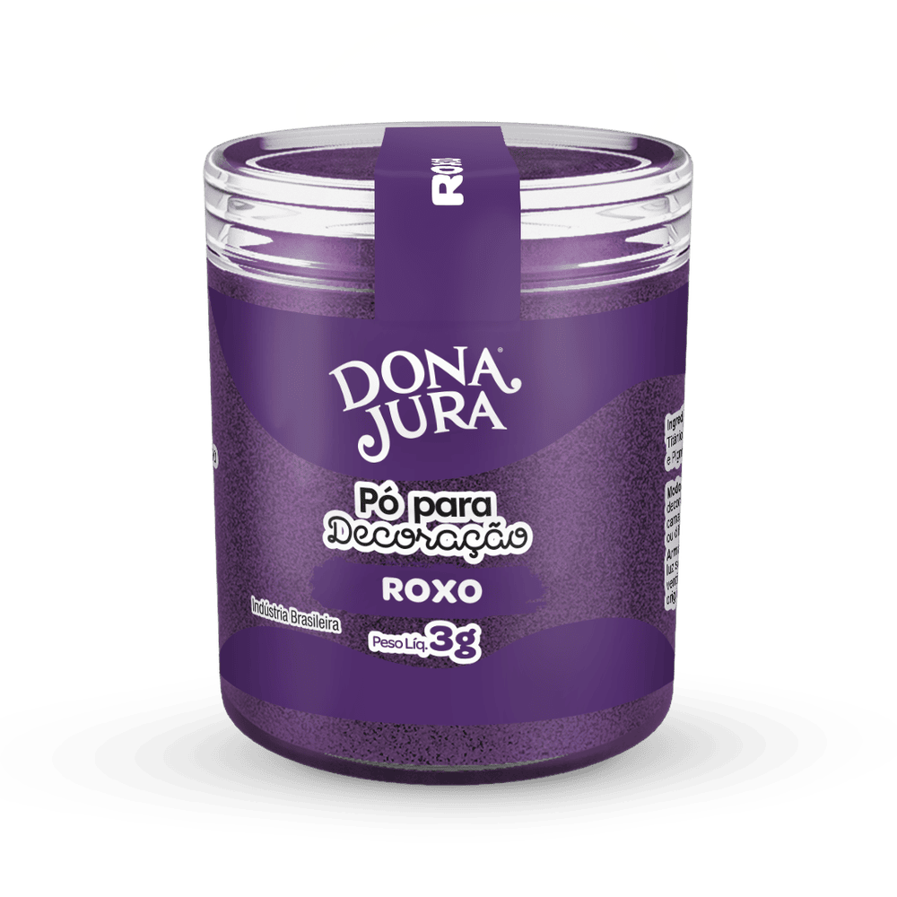 Pó para Decoração Roxo 3g