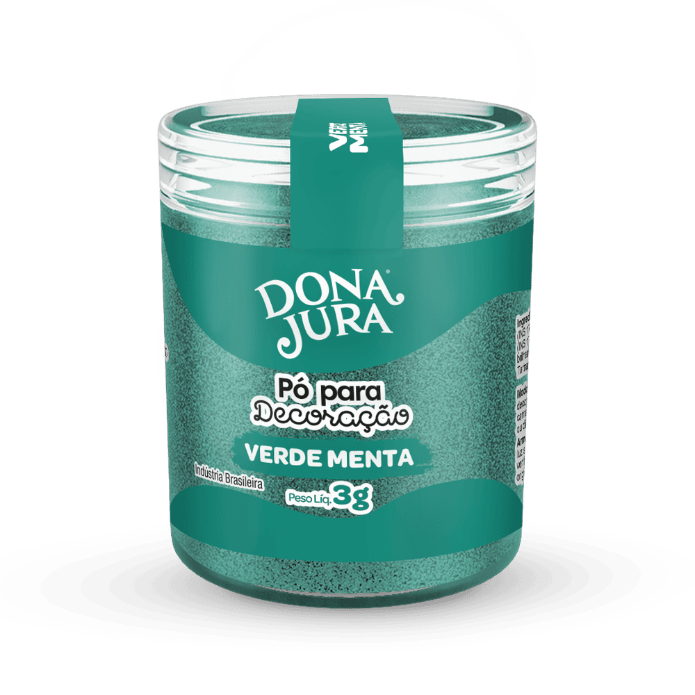 Pó para Decoração Verde Menta 3g