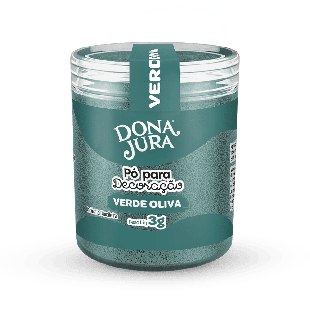 Pó para Decoração Verde Oliva 3g