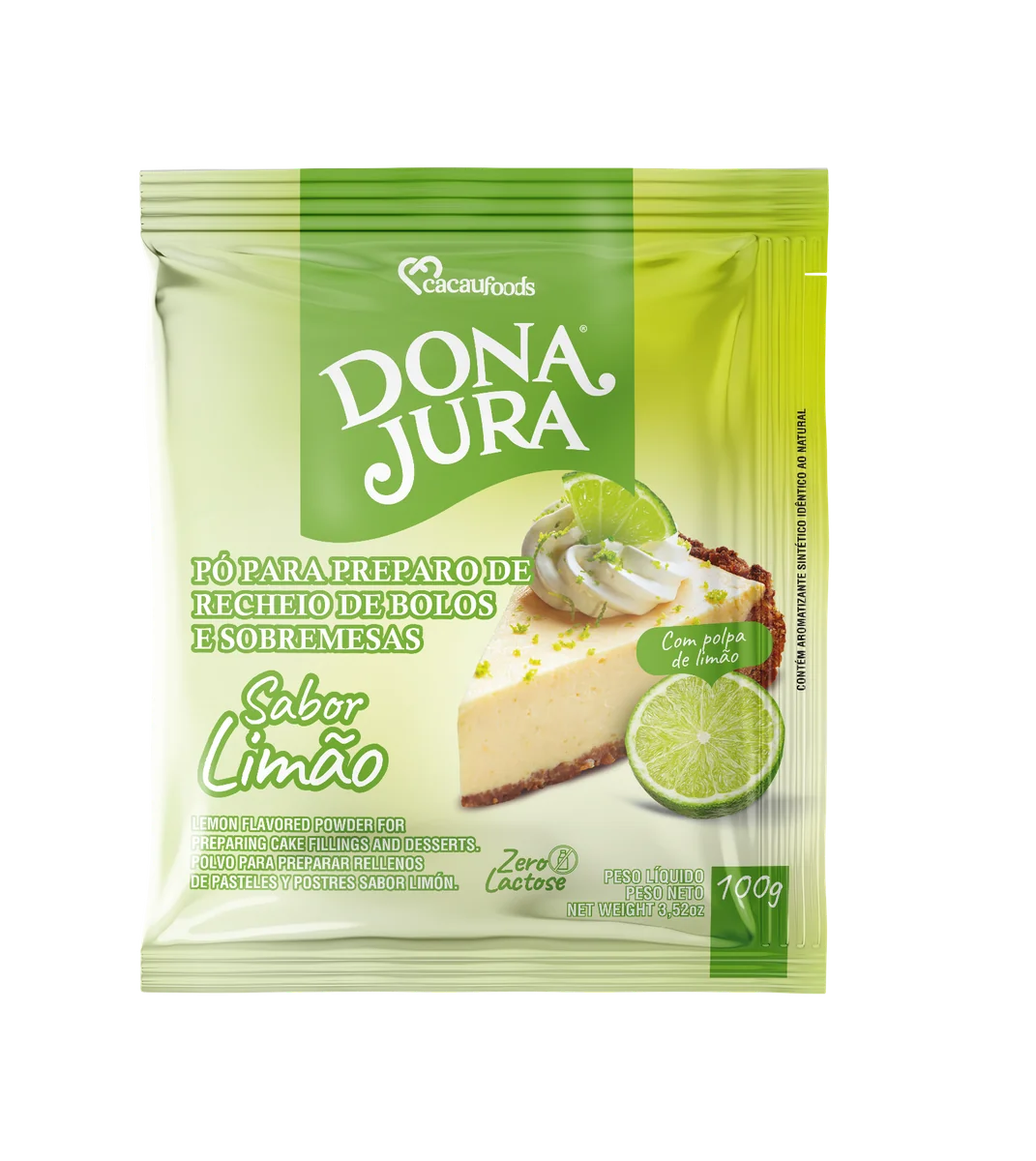 Pó para Sobremesa sabor Limão 100g