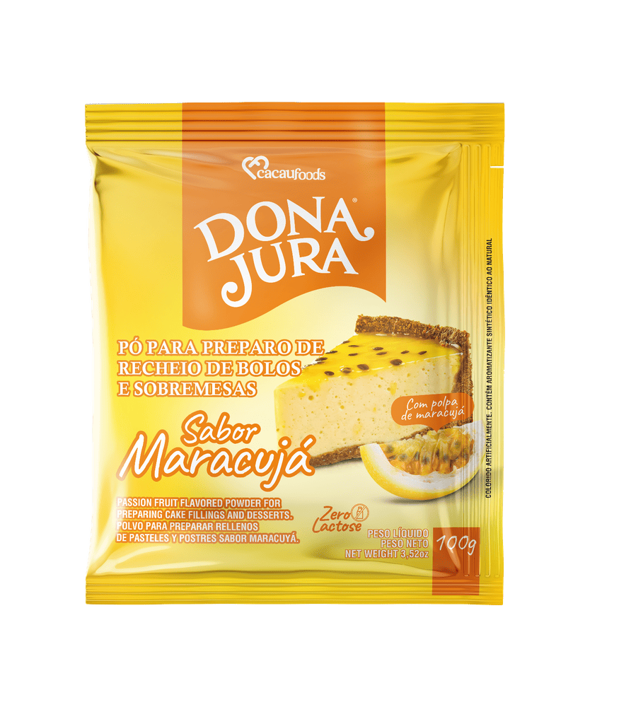 Pó para Sobremesa sabor Maracujá 100g