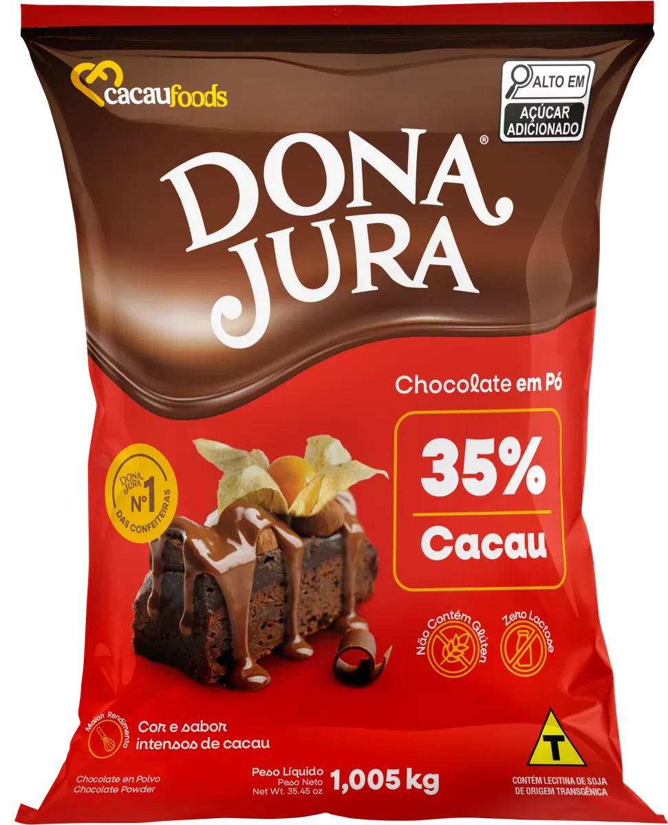 Chocolate em Pó Solúvel 35% Cacau Bag 1,005kg
