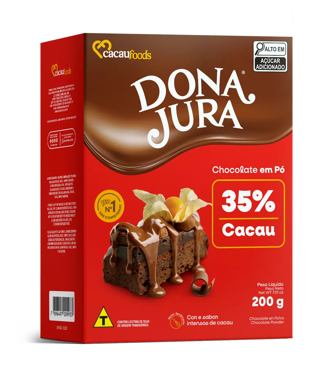 Chocolate em Pó Solúvel 35% Cacau Display 200g