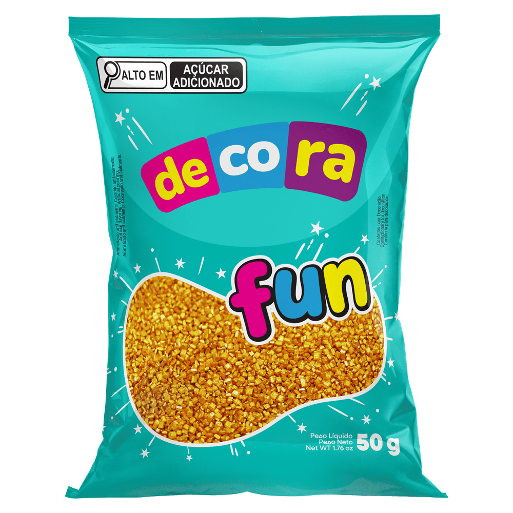 Dona Jura Decora Fun Sugar Gold 50g