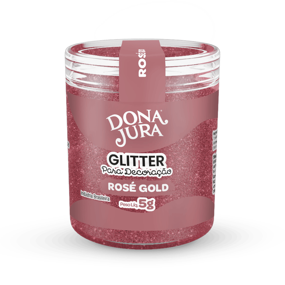 Glitter Para Decoração Rosé Gold 5g